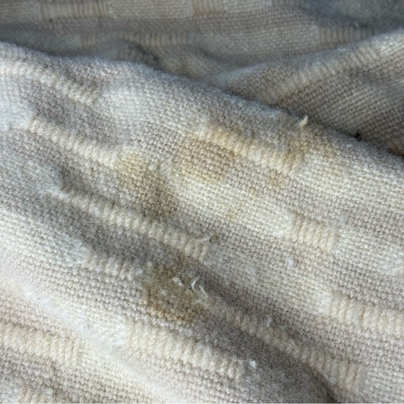 Pendleton Wool Blanket with Cream Texture Vintage - Picture 3 of 9